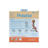Potette - Składany nocnik i nakładka na toaletę 2w1, szary