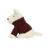 Jellycat - Terrier kremowy w swetrze 25 cm
