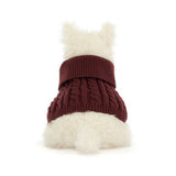 Jellycat - Terrier kremowy w swetrze 25 cm