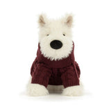 Jellycat - Terrier kremowy w swetrze 25 cm