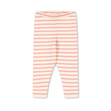 Konges Slojd - Miękkie legginsy z bawełny organicznej Buma, peony butter stripe