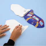 OMY - Zeszyt kreatywny z naklejkami, samolot